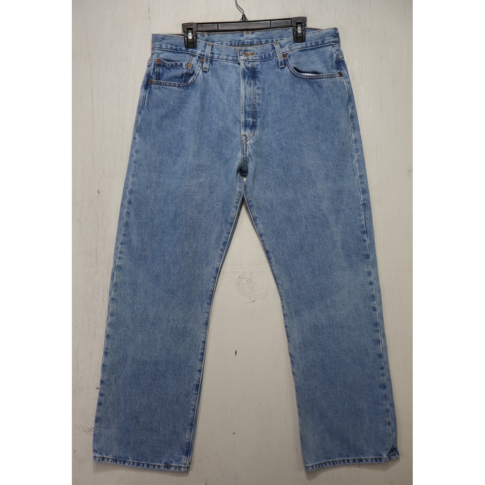 Vintage Levis 501 XX Jeans Mens Size 38x30 Blue Y2K 2000s Button Fly Measures 36